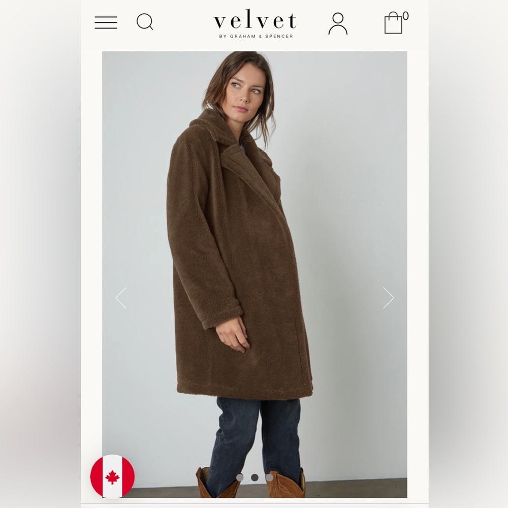 Velvet by Graham and Spencer coat NWOT